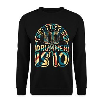 This Little Conga Drummer Is 10 Conga Drums Conga - Unisex Sweatshirt - black - Front - Alina (178cm) & Michal (187cm)