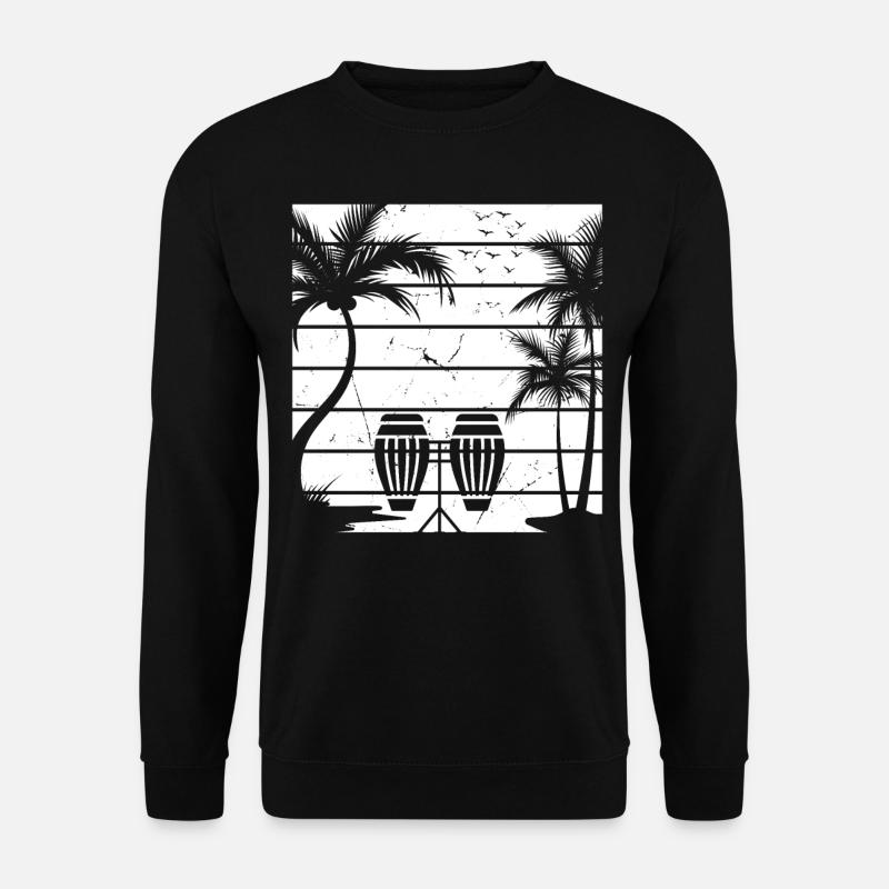 Conga Player Conga Drums - Unisex Pullover - Schwarz