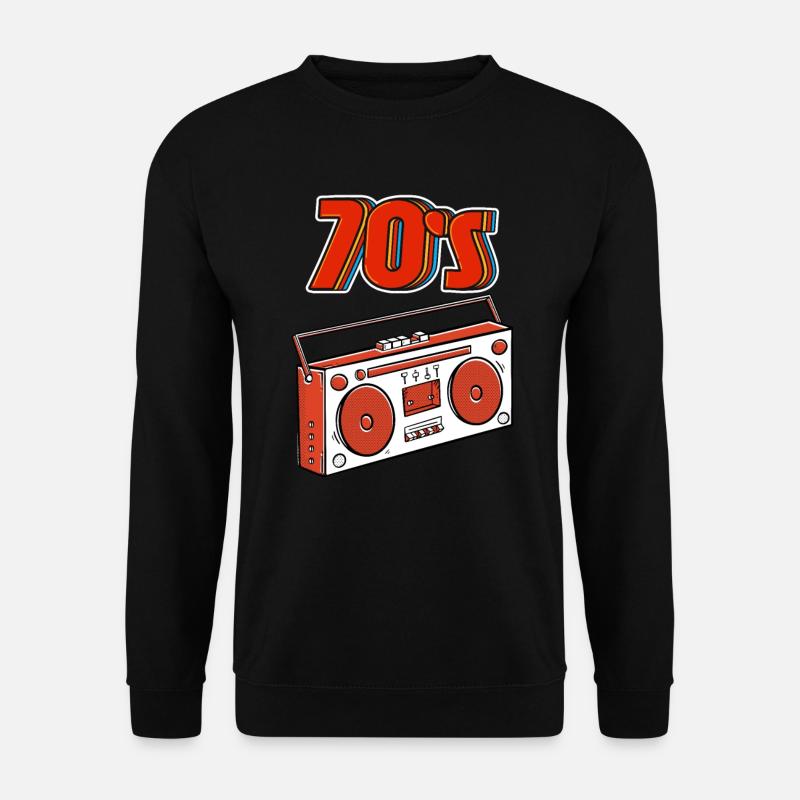 70's Siebziger - Unisex Pullover - Schwarz