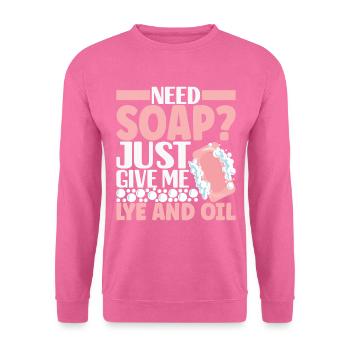 Savonnier fabrication de savon - Sweat-shirt Unisexe - rose - Devant