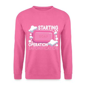 Savonnier fabrication de savon - Sweat-shirt Unisexe - rose - Devant