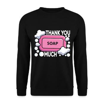 Soap maker soap making - Unisex Sweatshirt - black - Front - Alina (178cm) & Michal (187cm)