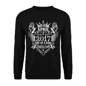 Avril 2017 anniversaire Avril 2017 Avril - Sweat-shirt Unisexe - noir - Devant - Alina (178cm) & Michal (187cm)