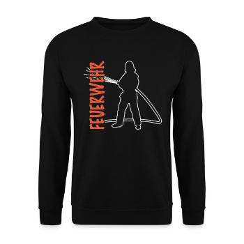 Pompiers tirés au sort - Sweat-shirt Unisexe - noir - Devant - Alina (178cm) & Michal (187cm)