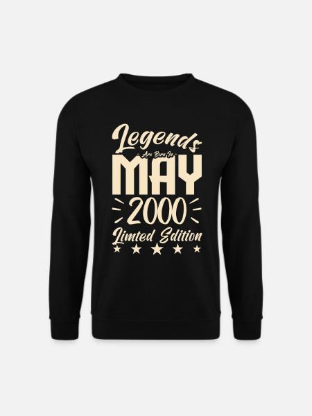 Born May 2000 Birthday gift 2000. - Unisex Sweatshirt - black