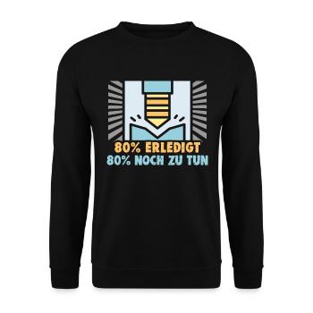 Für Zerspanungsmechaniker CNC Dreher und Fräser - Unisex Pullover - Schwarz - Vorne - Alina (178cm) & Michal (187cm)