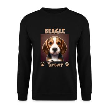 Dog Saying Beagle Design for Dog Lovers - Unisex Sweatshirt - black - Front - Alina (178cm) & Michal (187cm)