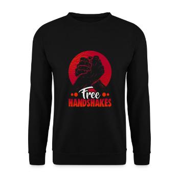 Arm Wrestler Design Armdrücken Arm Wrestling - Unisex Pullover - Schwarz - Vorne - Alina (178cm) & Michal (187cm)
