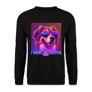 Chiens Berger Australien Chiens Amoureux Aussie - Sweat-shirt Unisexe - noir - Devant - Alina (178cm) & Michal (187cm)