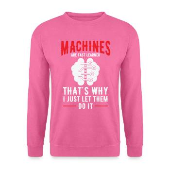 Apprentissage automatique Intelligence artificielle - Sweat-shirt Unisexe - rose - Devant
