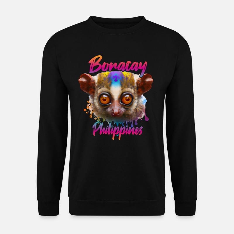 Tarsier on Boracay, Philippines - Unisex Sweatshirt - black
