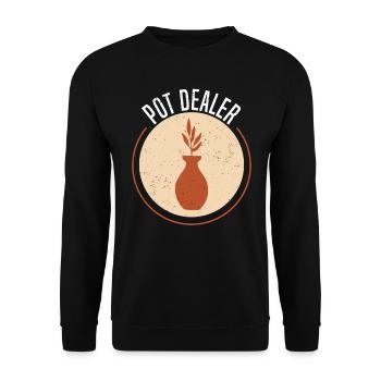 Poterie Argile Cours de poterie Poterie Getöpfert - Sweat-shirt Unisexe - noir - Devant - Alina (178cm) & Michal (187cm)