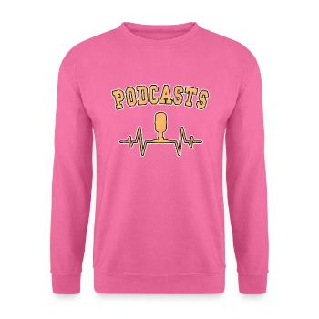 Podcast Heartbeat - Unisex Sweatshirt - pink - Front