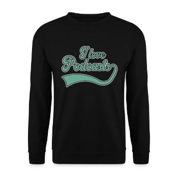J’adore les podcasts - Sweat-shirt Unisexe - noir - Devant - Alina (178cm) & Michal (187cm)
