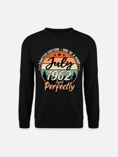 Juli 1962 Jubiläum 1962 Legenden Juli - Unisex Pullover - Schwarz