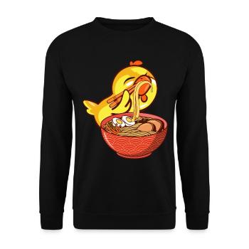 Ramen-Esser Ornithologie Vogelliebhaber - Unisex Pullover - Schwarz - Vorne - Alina (178cm) & Michal (187cm)