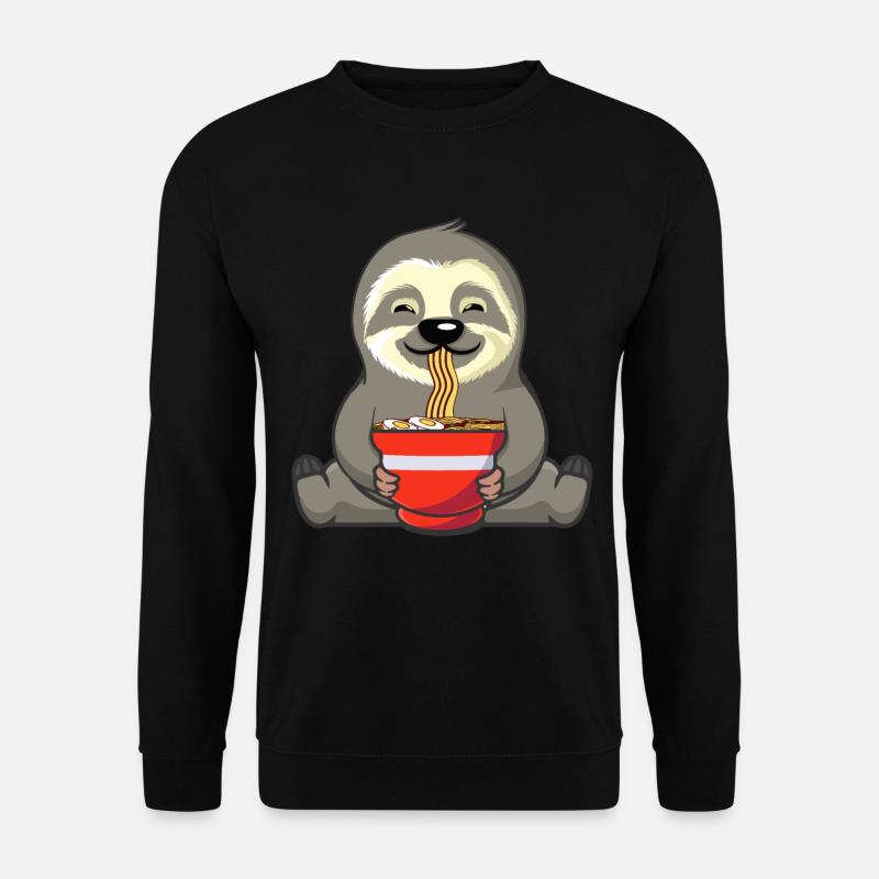 Ramen Sloth Lovers Noodle - Unisex Sweatshirt - black