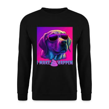 Dog Saying Labrador Retriever Design pour - Sweat-shirt Unisexe - noir - Devant - Alina (178cm) & Michal (187cm)