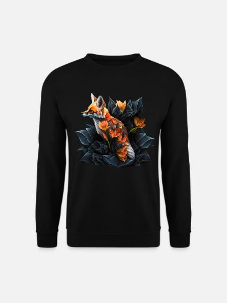 Fuchs Geschenk Sohn Tier Wildtier Tiermotiv Motiv - Unisex Pullover - Schwarz