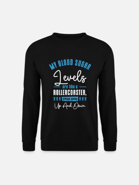 Diabetic Pancreas Diabetes Awareness - Unisex Sweatshirt - black