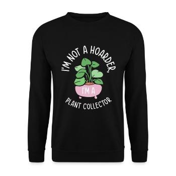 Jardinier Collectionneur de plantes Jardinier - Sweat-shirt Unisexe - noir - Devant - Alina (178cm) & Michal (187cm)