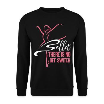 Ballet Dancer Dance Girl Ballerina - Unisex Pullover - Schwarz - Vorne - Alina (178cm) & Michal (187cm)