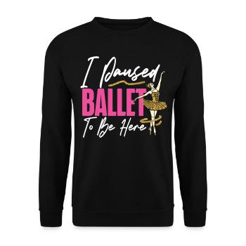 Ballet Danseuse Danse Ballerine - Sweat-shirt Unisexe - noir - Devant - Alina (178cm) & Michal (187cm)
