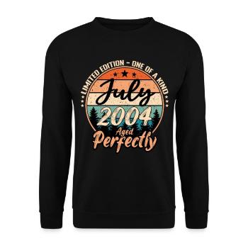July 2004 anniversary 2004 legends July - Unisex Sweatshirt - black - Front - Alina (178cm) & Michal (187cm)
