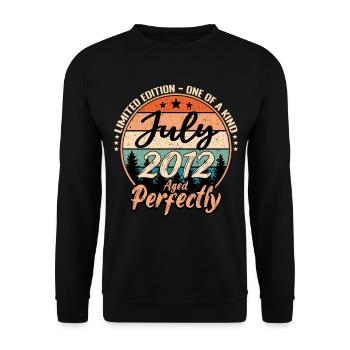 July 2012 anniversary 2012 legends July - Unisex Sweatshirt - black - Front - Alina (178cm) & Michal (187cm)