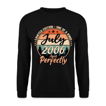 July 2006 anniversary 2006 legends July - Unisex Sweatshirt - black - Front - Alina (178cm) & Michal (187cm)
