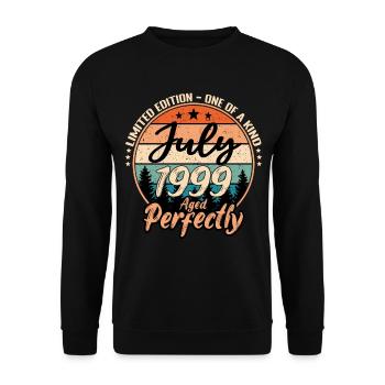 July 1999 anniversary 1999 legends July - Unisex Sweatshirt - black - Front - Alina (178cm) & Michal (187cm)