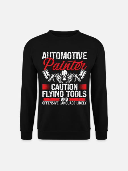 Painting Autobody Technician Car Detailer - Unisex Pullover - Schwarz
