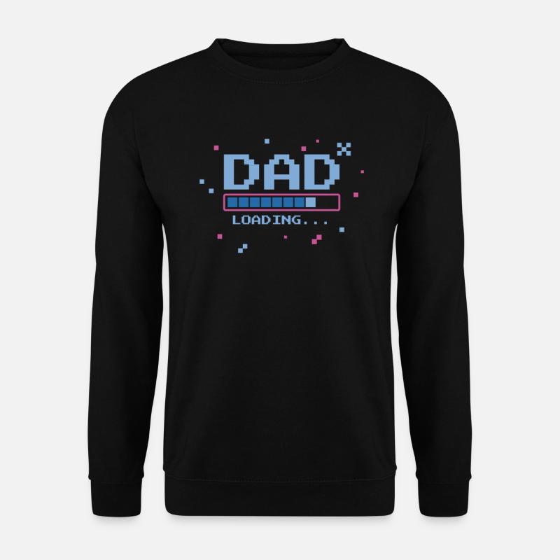 Dad Loading Gaming Loading Bar Gambler Father - Unisex Sweatshirt - black