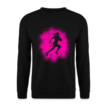 Flag Football Fille Joueuse - Sweat-shirt Unisexe - noir - Devant - Alina (178cm) & Michal (187cm)