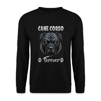 Dog saying Cane Corso design for dog lovers - Unisex Sweatshirt - black - Front - Alina (178cm) & Michal (187cm)