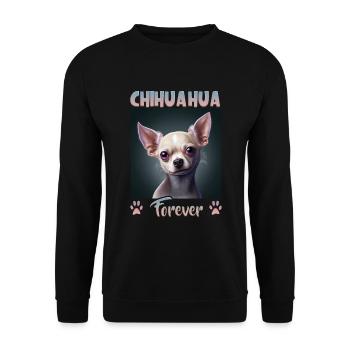 Dog saying Chihuahua design for dog lovers - Unisex Sweatshirt - black - Front - Alina (178cm) & Michal (187cm)