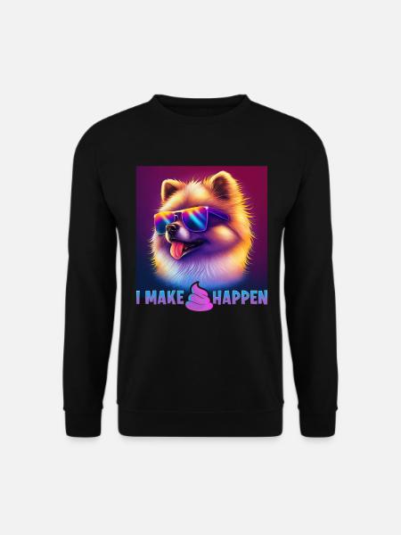 Hunde Spruch Pomeranian Design für Hundeliebhaber - Unisex Pullover - Schwarz