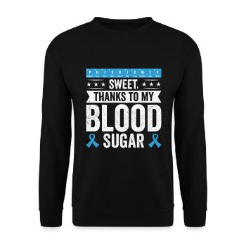 Diabetische Bauchspeicheldrüse - Unisex Pullover - Schwarz - Vorne - Alina (178cm) & Michal (187cm)