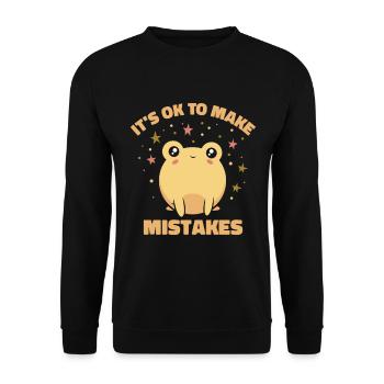 Fehler Frösche Herpetologe Wildtiere Leben Zitate - Unisex Pullover - Schwarz - Vorne - Alina (178cm) & Michal (187cm)