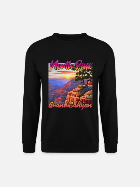 Sonnenuntergang North Rim Grand Canyon - Unisex Pullover - Schwarz