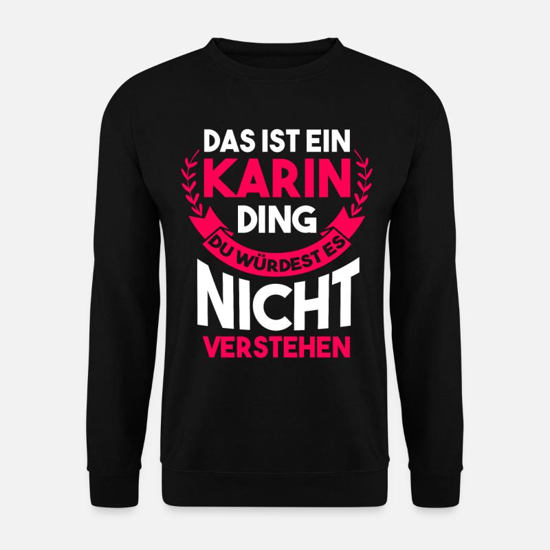Karin - Unisex Pullover - Schwarz