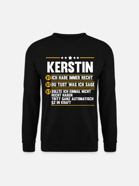 Kerstin - Unisex Pullover - Schwarz