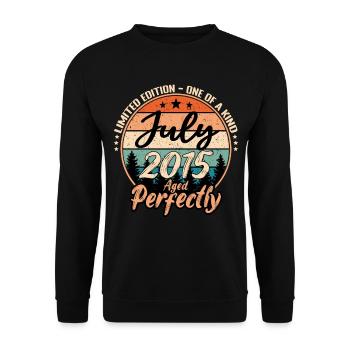 Juli 2015 Jubiläum 2015 Legenden Juli - Unisex Pullover - Schwarz - Vorne - Alina (178cm) & Michal (187cm)