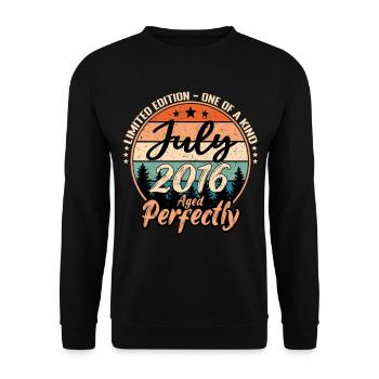 July 2016 Anniversary 2016 Legends July - Unisex Sweatshirt - black - Front - Alina (178cm) & Michal (187cm)