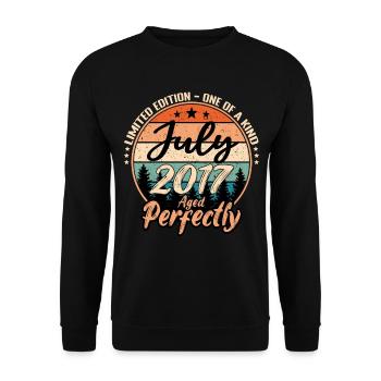 July 2017 anniversary 2017 legends July - Unisex Sweatshirt - black - Front - Alina (178cm) & Michal (187cm)