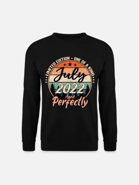 Juillet 2022 anniversaire 2022 légendes Juillet - Sweat-shirt Unisexe - noir