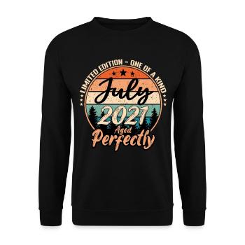 Juli 2021 Jubiläum 2021 Legenden Juli - Unisex Pullover - Schwarz - Vorne - Alina (178cm) & Michal (187cm)