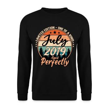 July 2019 anniversary 2019 legends July - Unisex Sweatshirt - black - Front - Alina (178cm) & Michal (187cm)