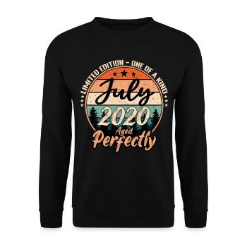 Juli 2020 Jubiläum 2020 Legenden Juli - Unisex Pullover - Schwarz - Vorne - Alina (178cm) & Michal (187cm)