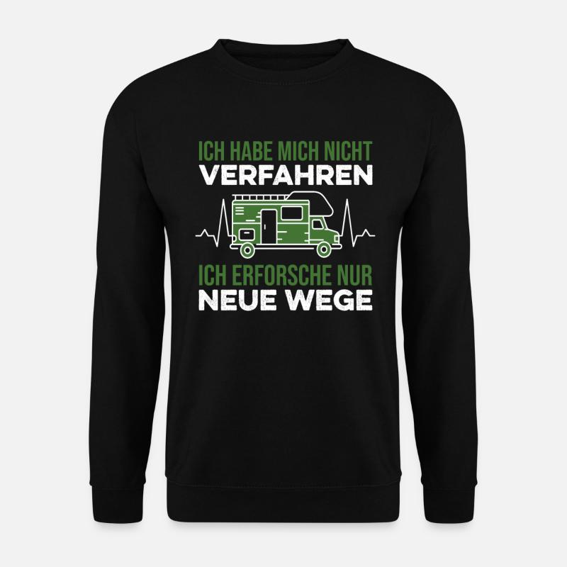 Wohnmobil Spruch Camper Camping Verfahren lustig - Unisex Pullover - Schwarz